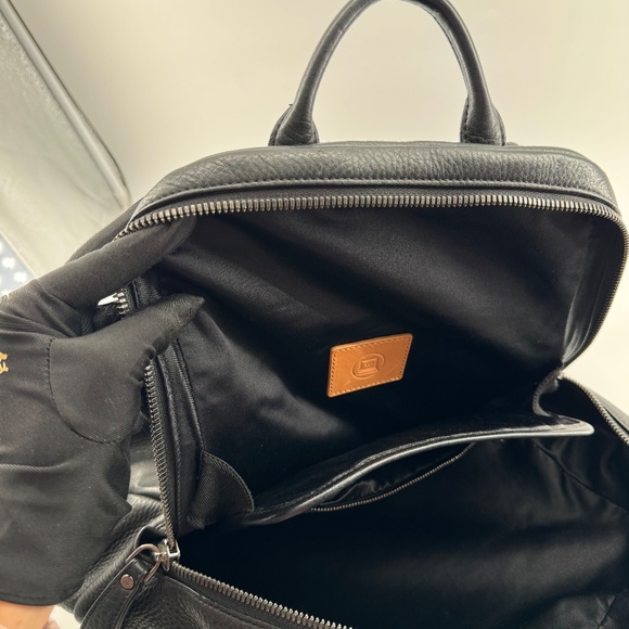 MCM Leather Backpack with Python Print Front Panel - Picture 15 of 16